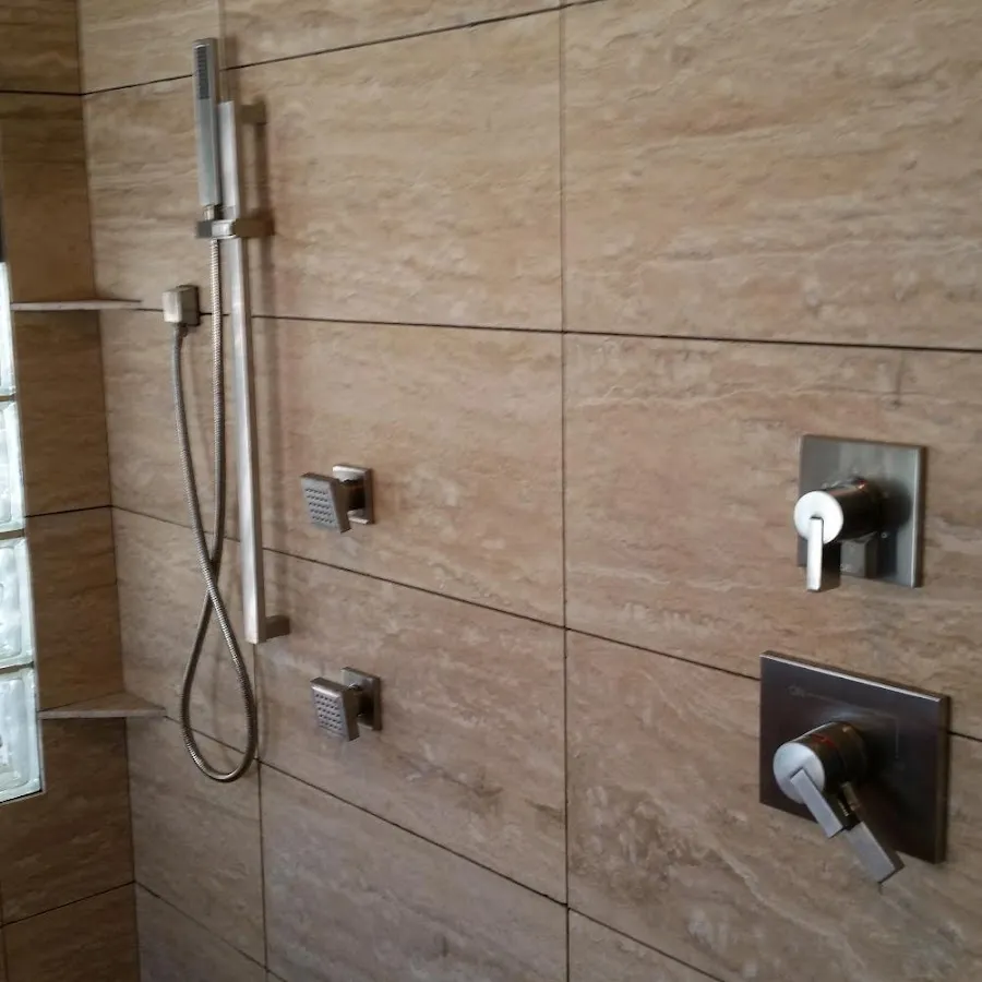 Shower fixture installation for Water Heater Replacement in Decatur